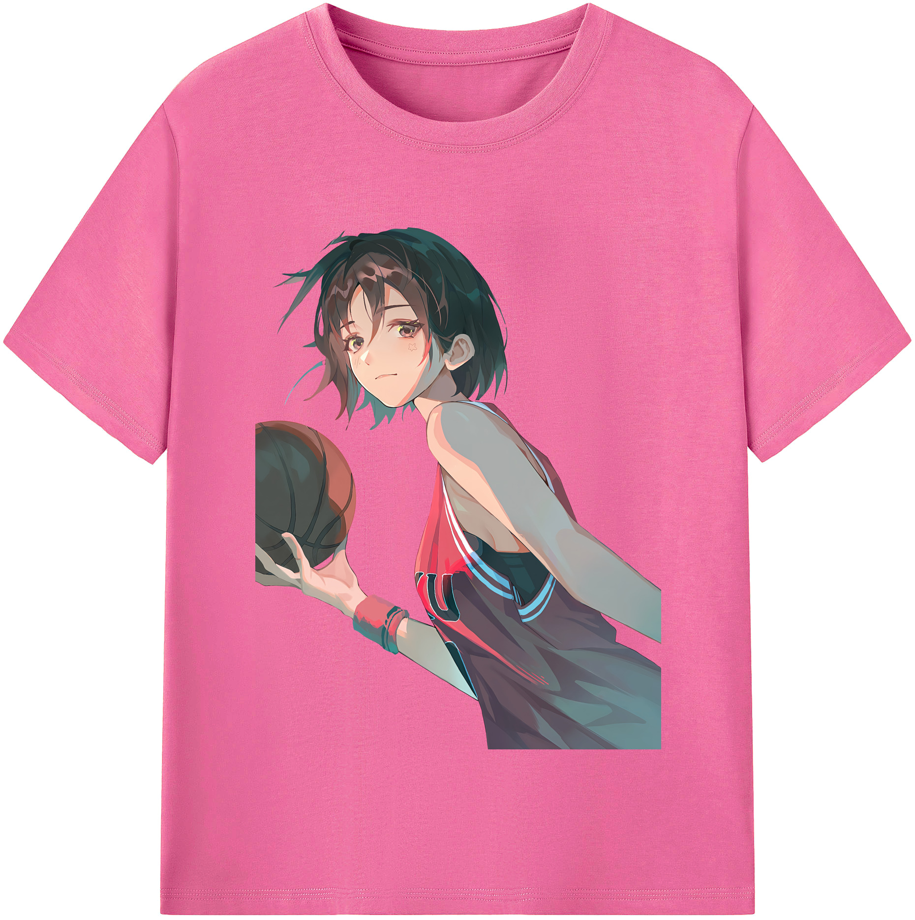 （画像用） SLAM DUNK／スラムダンク レディースカジュアルプリントTシャツ（綿100％）